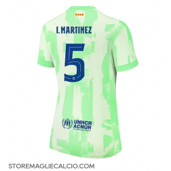 Barcelona Inigo Martinez #5 Maglia Gara Terza Repliche 2024-25 Donna Maniche Corte